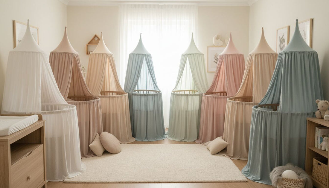 Découvrez 15 ciels de lit bébé pour créer une chambre douce, sécurisée et confortable, parfaits pour veiller sur le sommeil de votre enfant avec style.