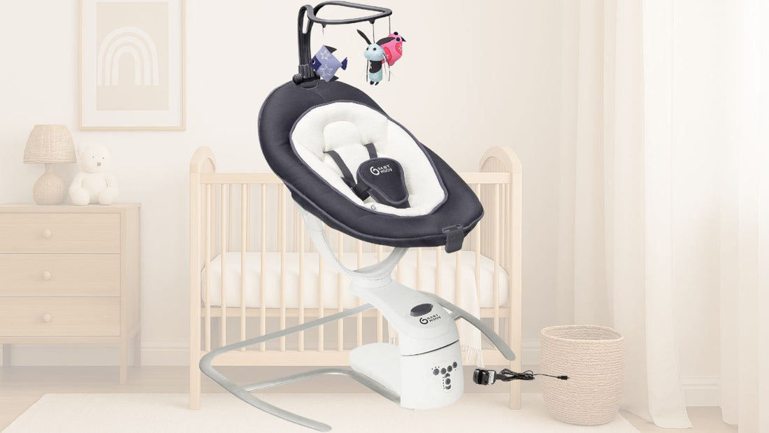 la balancelle bébé babymoov sur fond de chambre de bébé