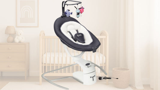la balancelle bébé babymoov sur fond de chambre de bébé