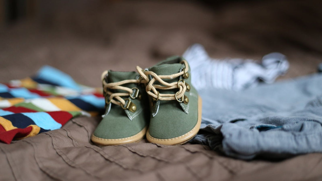 Des jolies chaussures vertes pour bébé