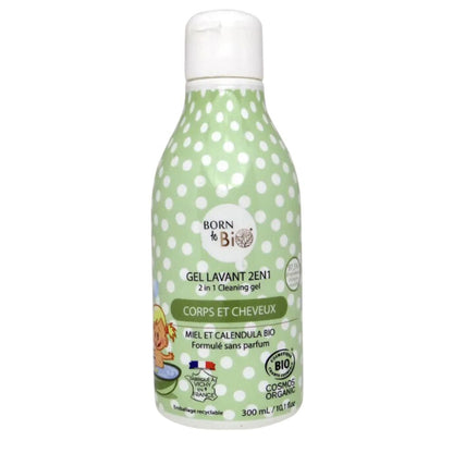 Gel Lavant 2 en 1 pour Bébé 300mL - Born To Bio